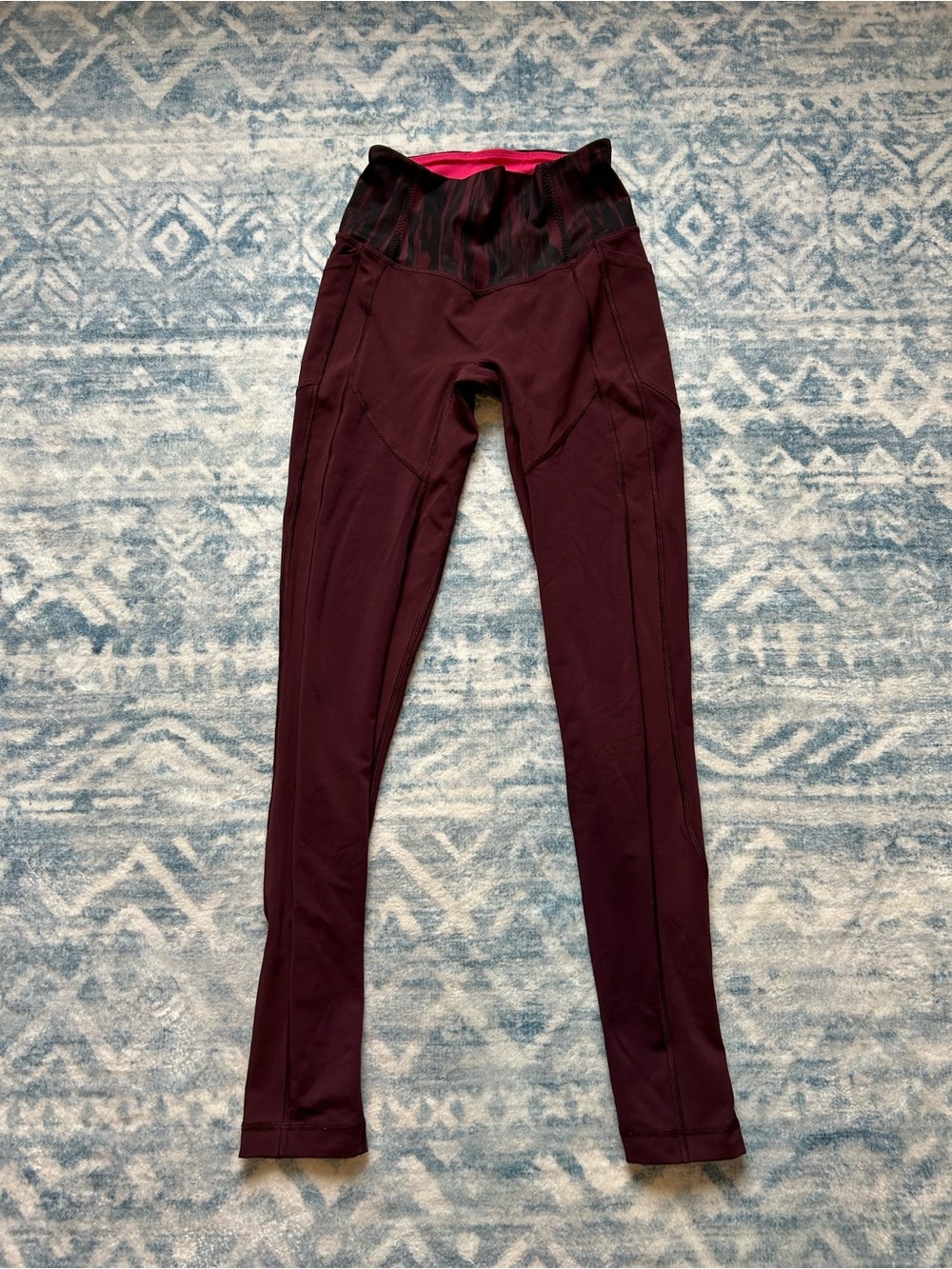 lululemon athletica Women's High-Waist Leggings - Deep Burgundy with Pockets
